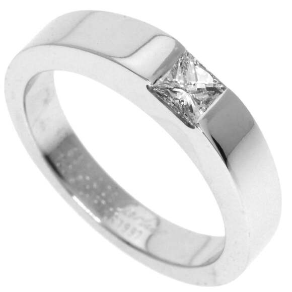 CARTIER Authentic 18k Silver Diamond Ring #48